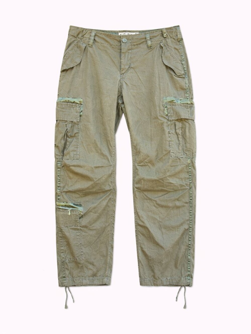 Abercrombie Women's Cargo Pants Olive Green Size 29